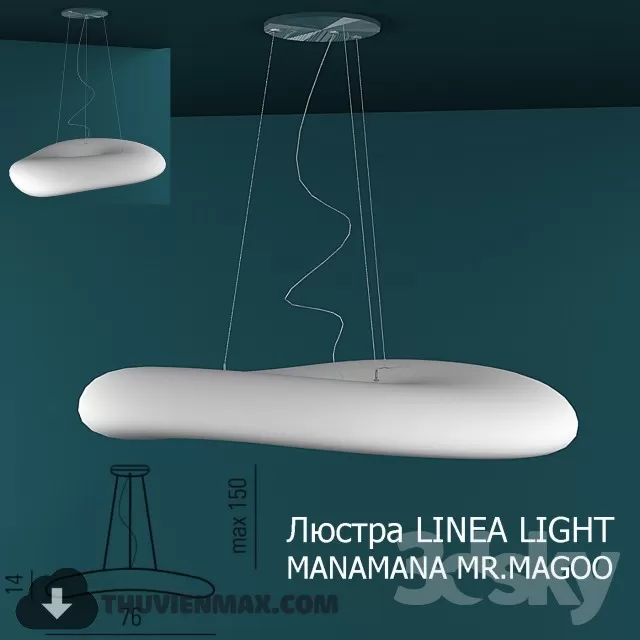 3DSKY MODELS – CEILING LIGHT – 001