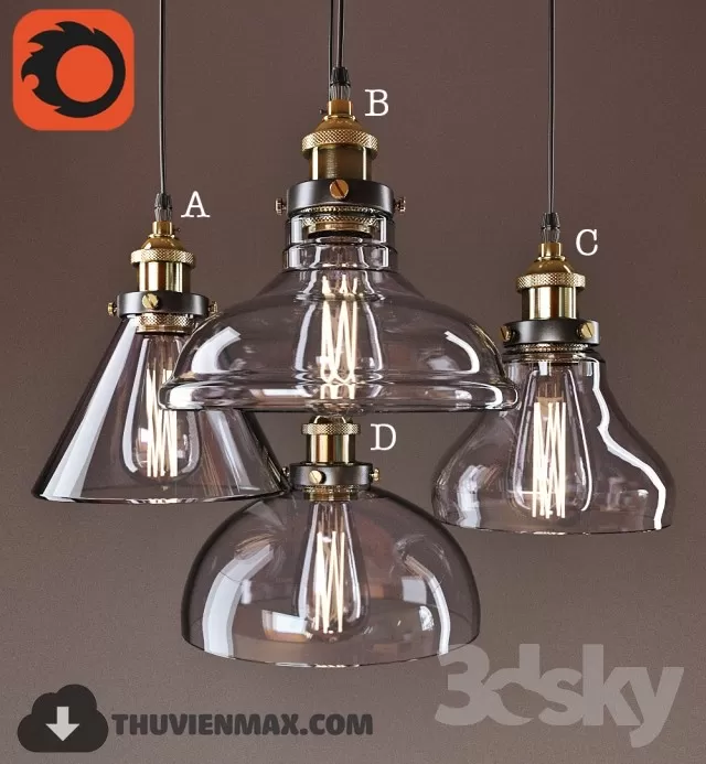 3DSKY MODELS – CEILING LIGHT 3D MODELS