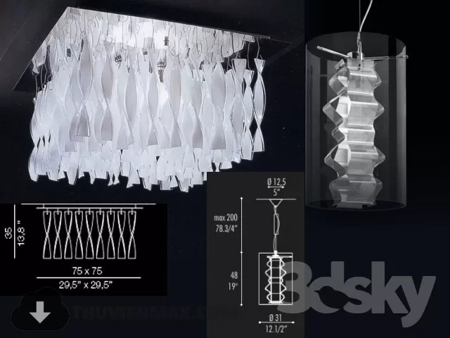 3DSKY MODELS – CEILING LIGHT 3D MODELS