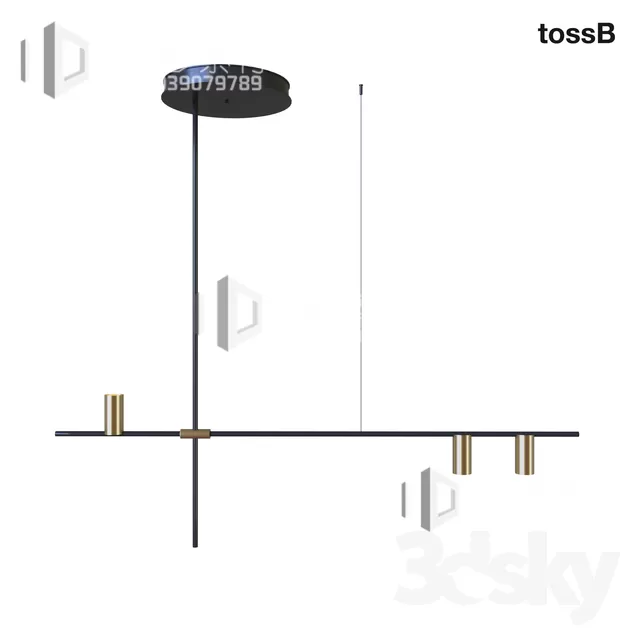 3DSKY MODELS – CEILING LIGHT – No.004