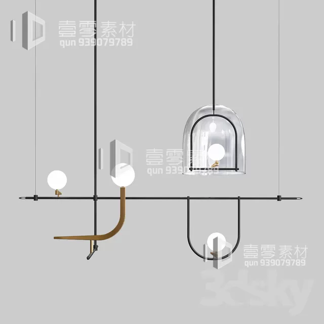 3DSKY MODELS – CEILING LIGHT – No.014