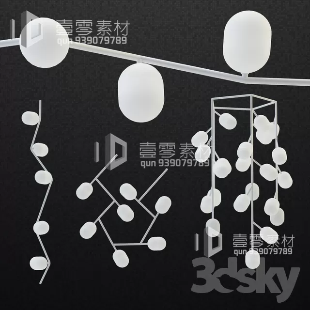 3DSKY MODELS – CEILING LIGHT – No.023