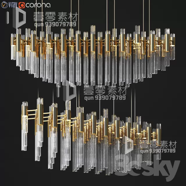3DSKY MODELS – CEILING LIGHT – No.024