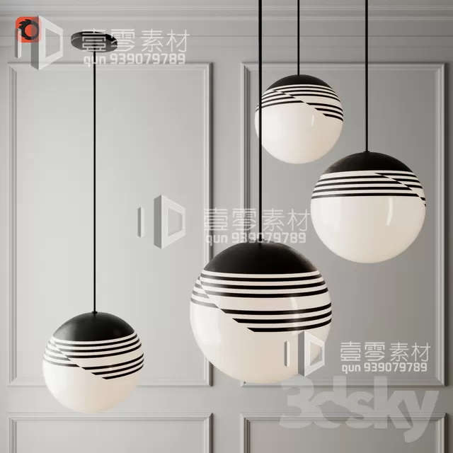 3DSKY MODELS – CEILING LIGHT – No.030