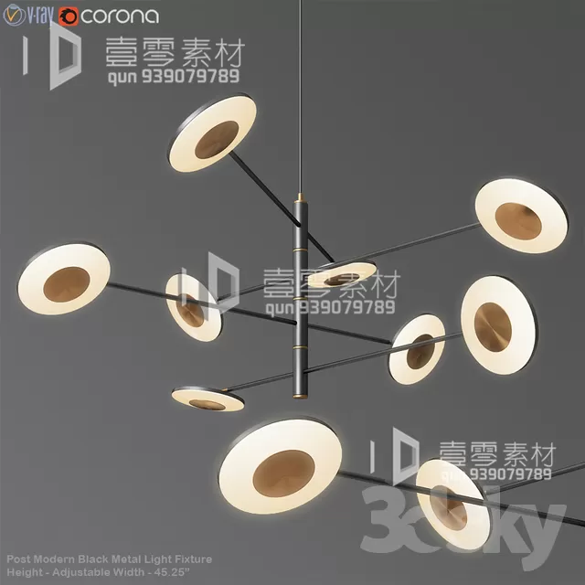 3DSKY MODELS – CEILING LIGHT – No.117