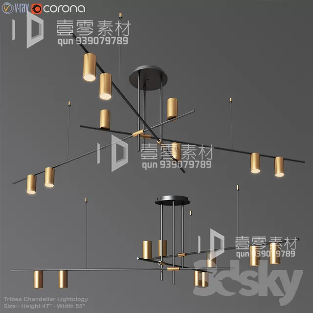 3DSKY MODELS – CEILING LIGHT – No.118