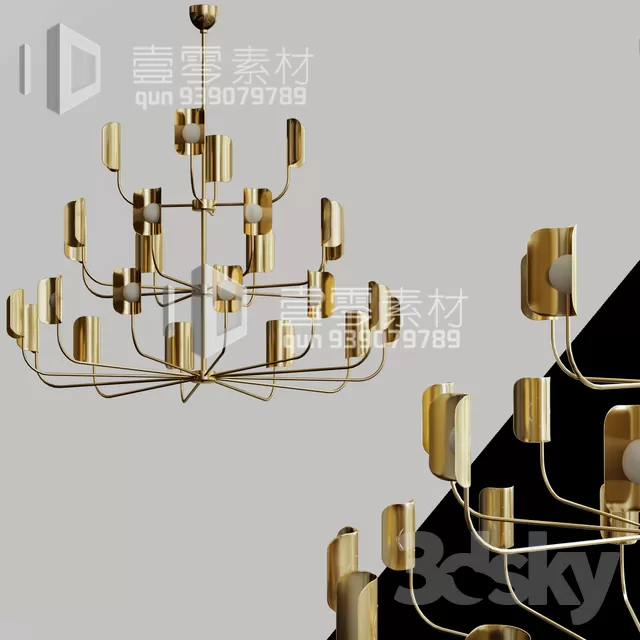 3DSKY MODELS – CEILING LIGHT – No.140