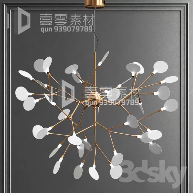 3DSKY MODELS – CEILING LIGHT – No.143