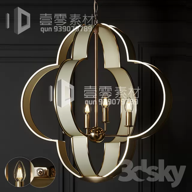 3DSKY MODELS – CEILING LIGHT – No.148