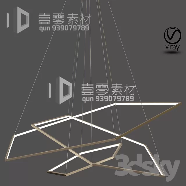 3DSKY MODELS – CEILING LIGHT – No.154