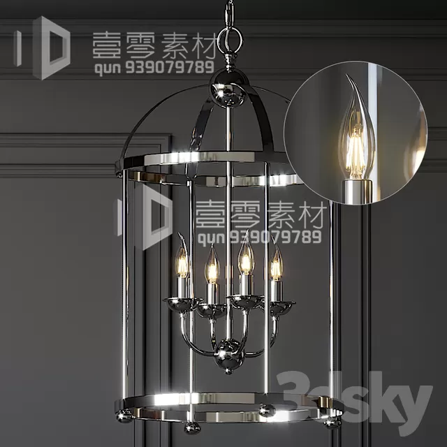 3DSKY MODELS – CEILING LIGHT – No.167