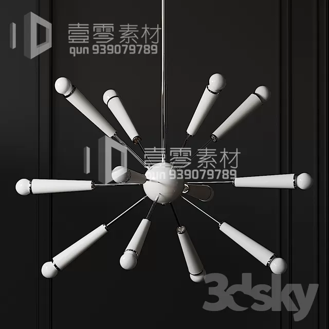 3DSKY MODELS – CEILING LIGHT – No.172