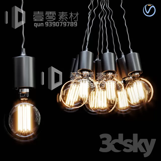 3DSKY MODELS – CEILING LIGHT – No.181