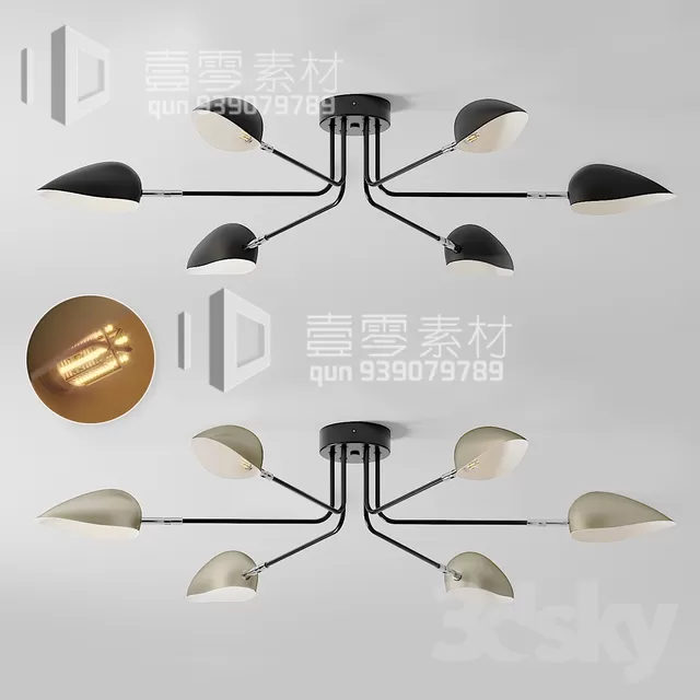 3DSKY MODELS – CEILING LIGHT – No.186