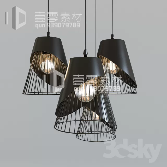 3DSKY MODELS – CEILING LIGHT – No.188