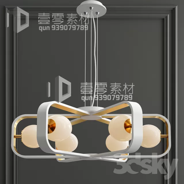 3DSKY MODELS – CEILING LIGHT – No.190