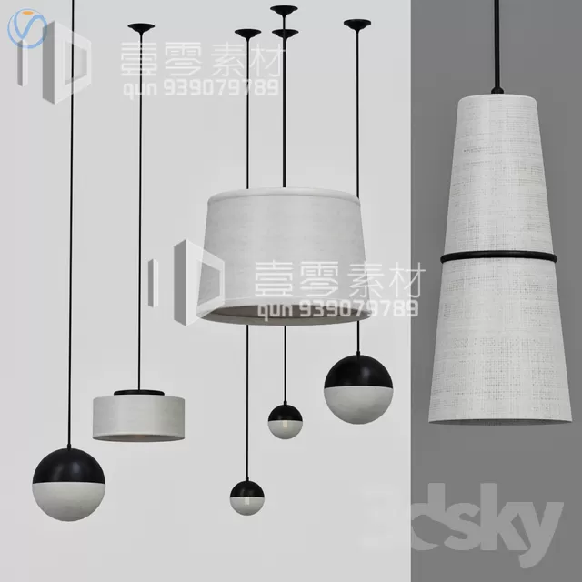 3DSKY MODELS – CEILING LIGHT – No.199