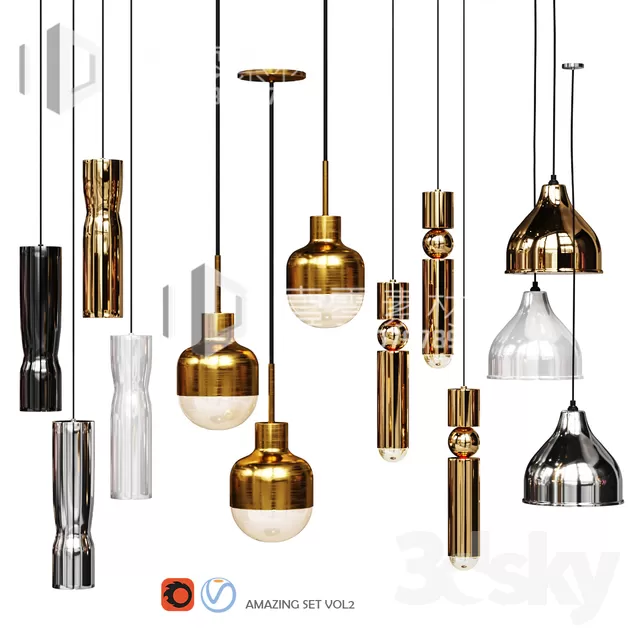 3DSKY MODELS – CEILING LIGHT – No.204