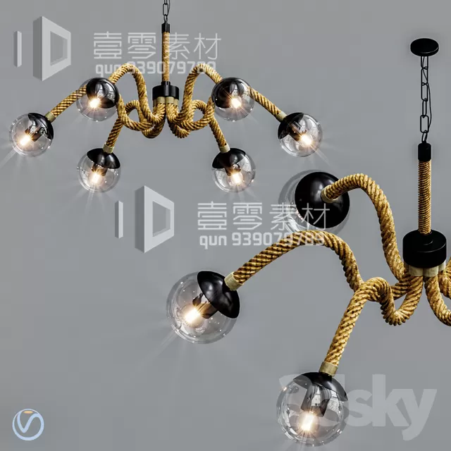 3DSKY MODELS – CEILING LIGHT – No.214