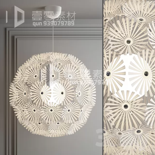 3DSKY MODELS – CEILING LIGHT – No.217