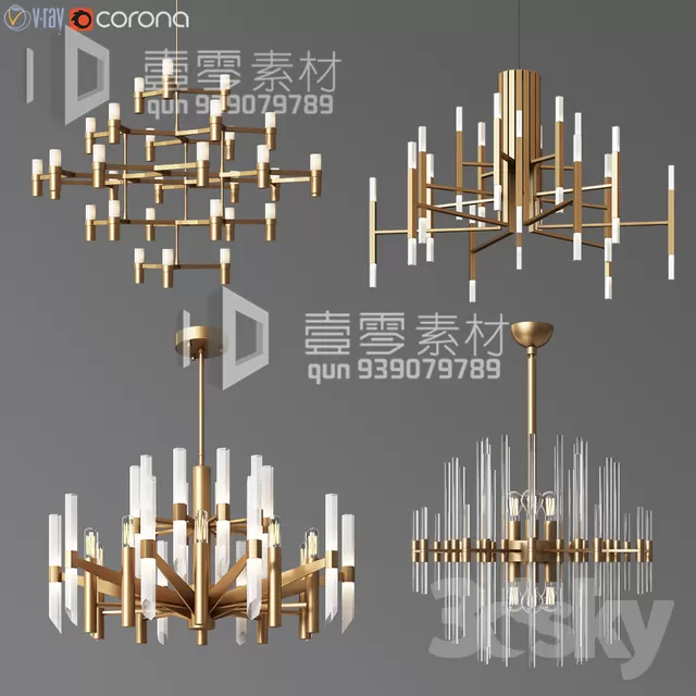 3DSKY MODELS – CEILING LIGHT – No.225