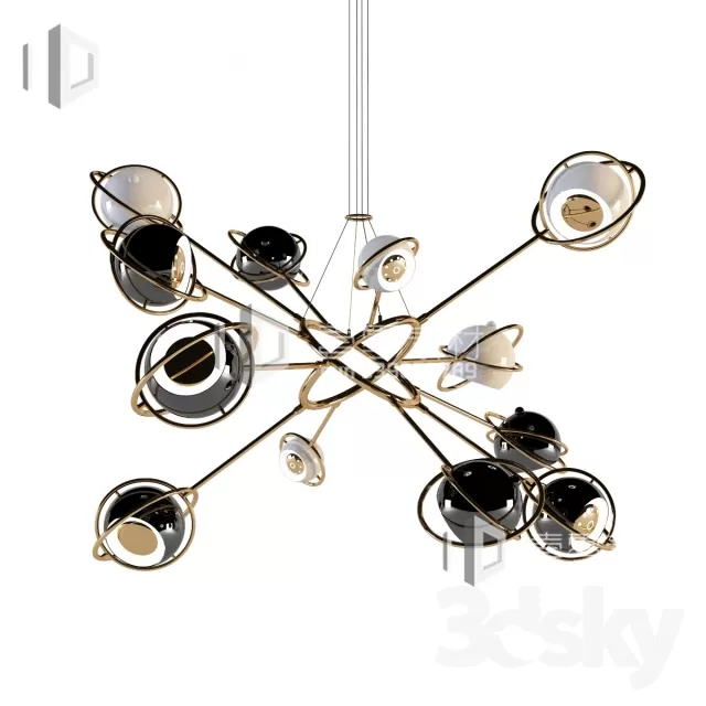 3DSKY MODELS – CEILING LIGHT – No.241