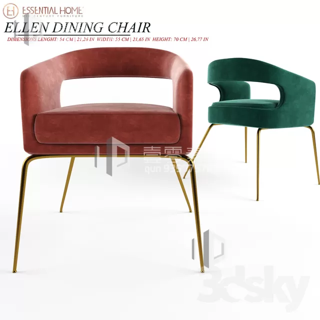 3DSKY MODELS – CHAIR & ARMCHAIR – VOL.05 – No.009