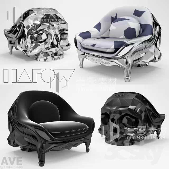 3DSKY MODELS – CHAIR & ARMCHAIR – VOL.05 – No.032