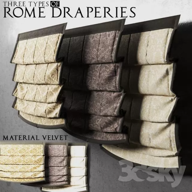 3DSKY PRO MODEL - CURTAIN 3D MODELS 