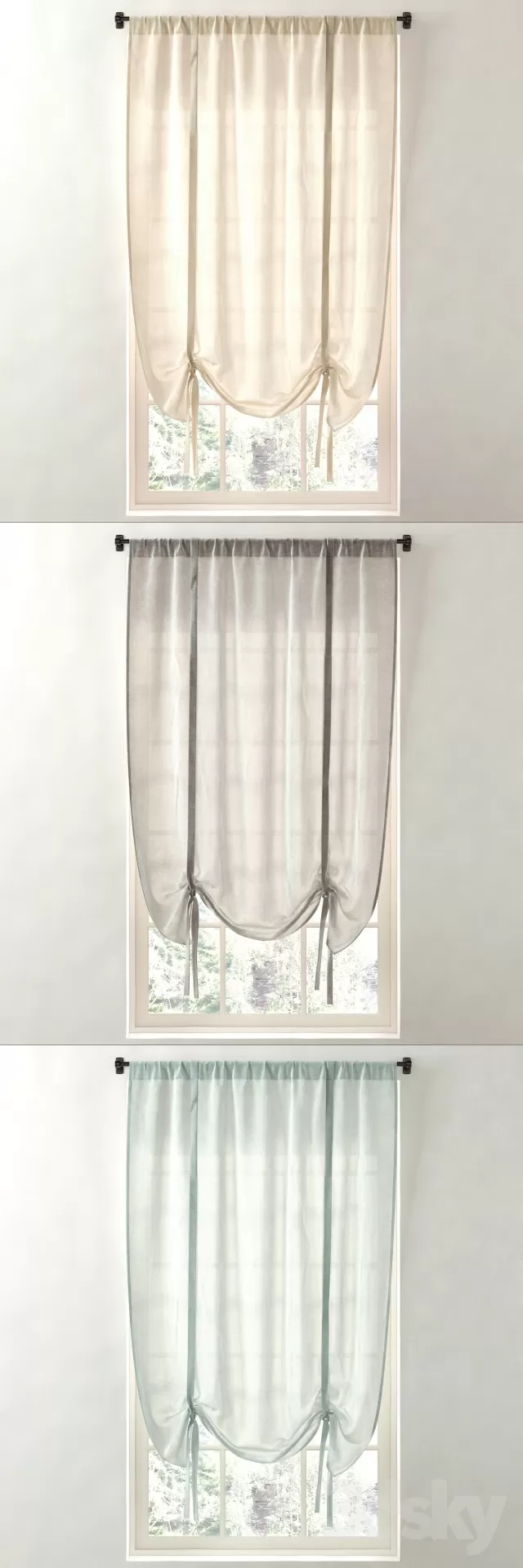 3DSKY PRO MODEL - CURTAIN 3D MODELS 