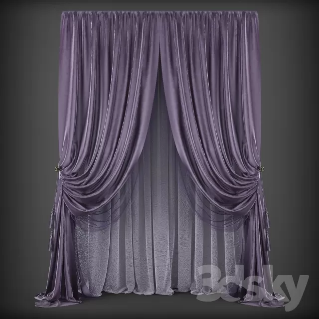 3DSKY MODELS - CURTAIN 3D MODELS