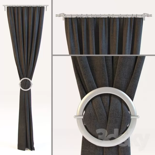 3DSKY MODELS – CURTAIN 3D MODELS – 123