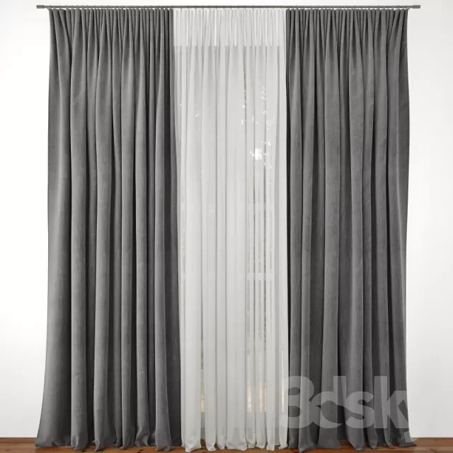 3DSKY MODELS - CURTAIN 3D MODELS
