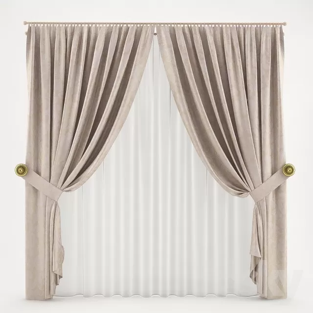 3DSKY MODELS - CURTAIN 3D MODELS