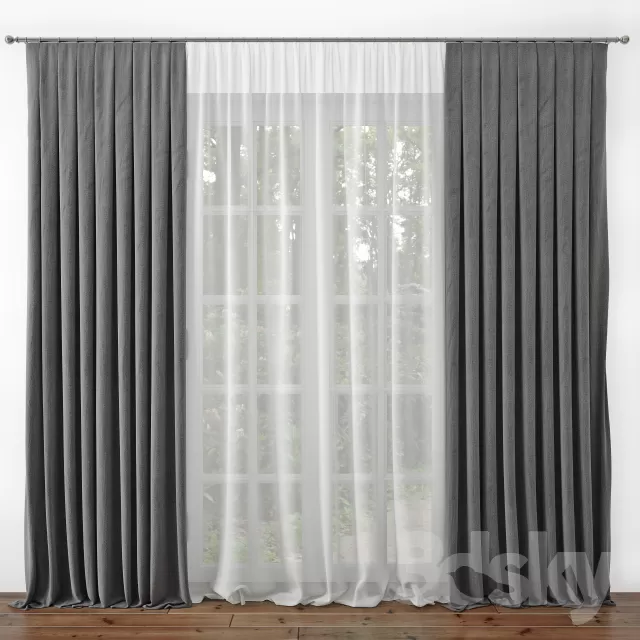 3DSKY MODELS - CURTAIN 3D MODELS