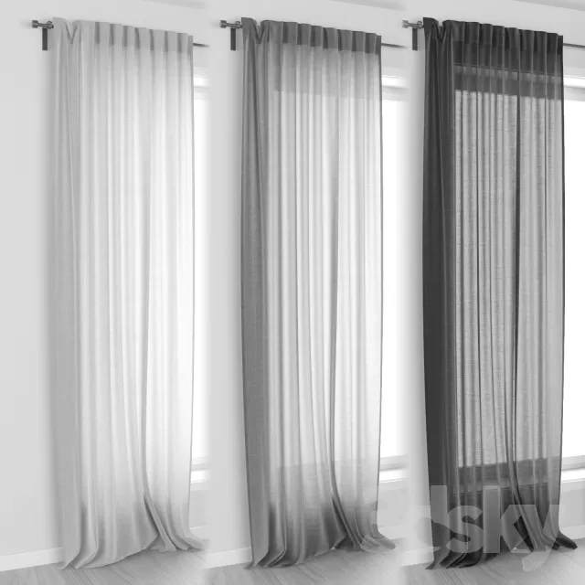 3DSKY MODELS - CURTAIN 3D MODELS