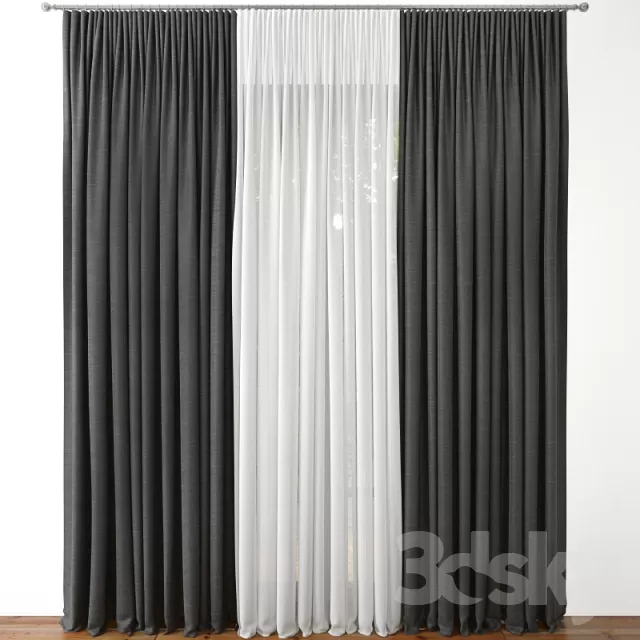 3DSKY MODELS - CURTAIN 3D MODELS