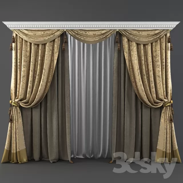 3DSKY MODELS - CURTAIN 3D MODELS