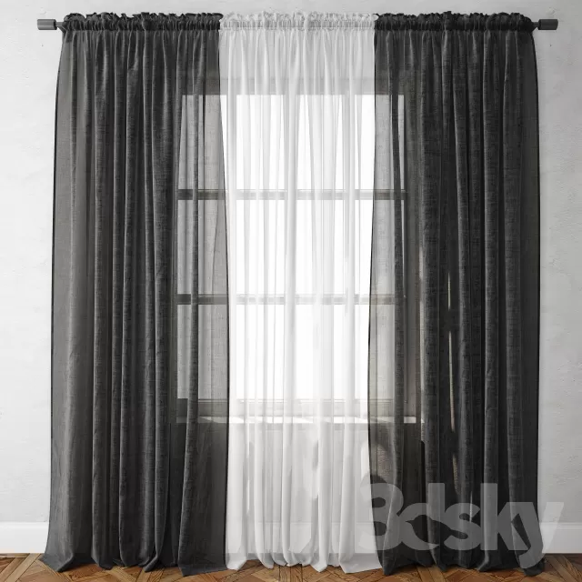 3DSKY MODELS - CURTAIN 3D MODELS