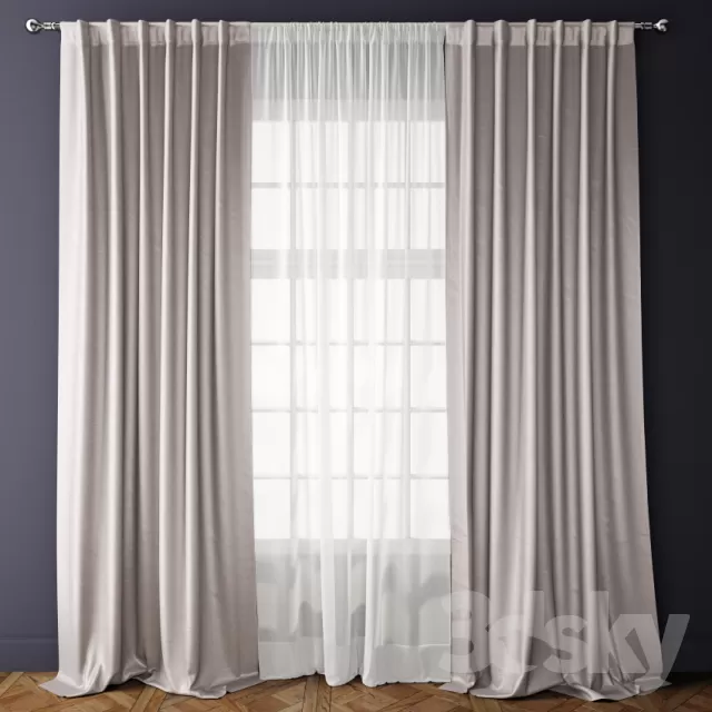 3DSKY MODELS - CURTAIN 3D MODELS