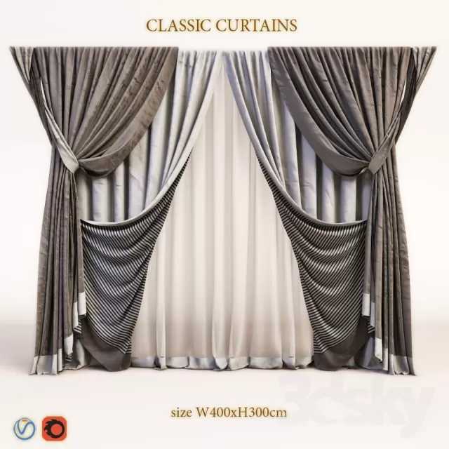 3DSKY MODELS - CURTAIN 3D MODELS