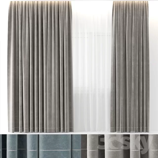 3DSKY MODELS - CURTAIN 3D MODELS