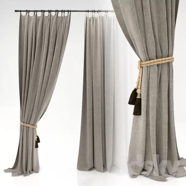 3DSKY MODELS – CURTAIN 3D MODELS – 021