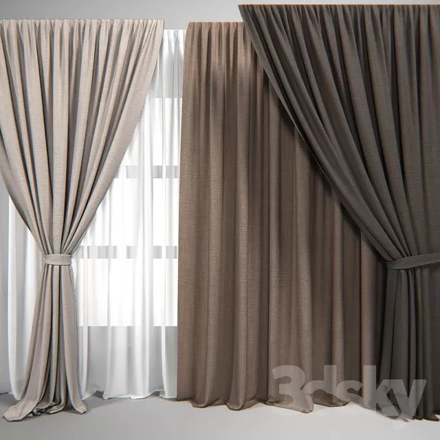 3DSKY MODELS - CURTAIN 3D MODELS