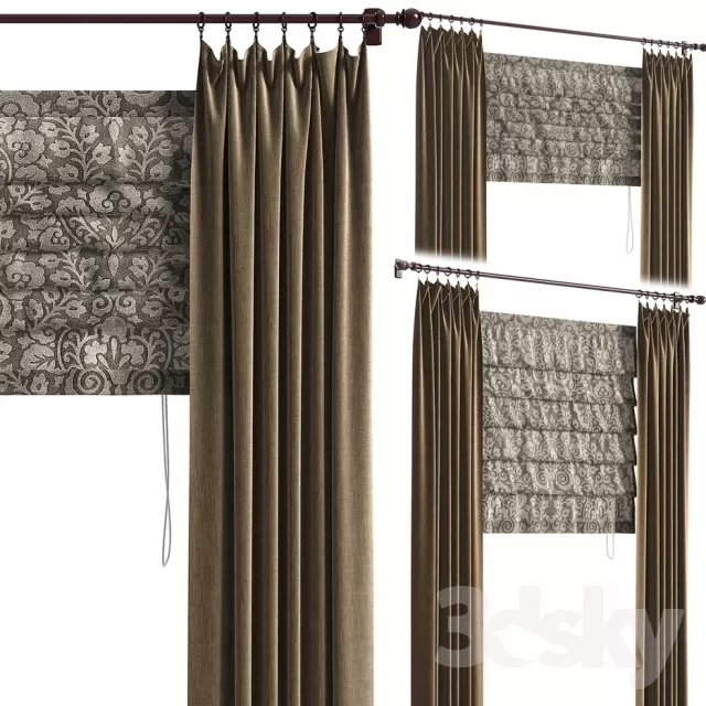 3DSKY MODELS - CURTAIN 3D MODELS