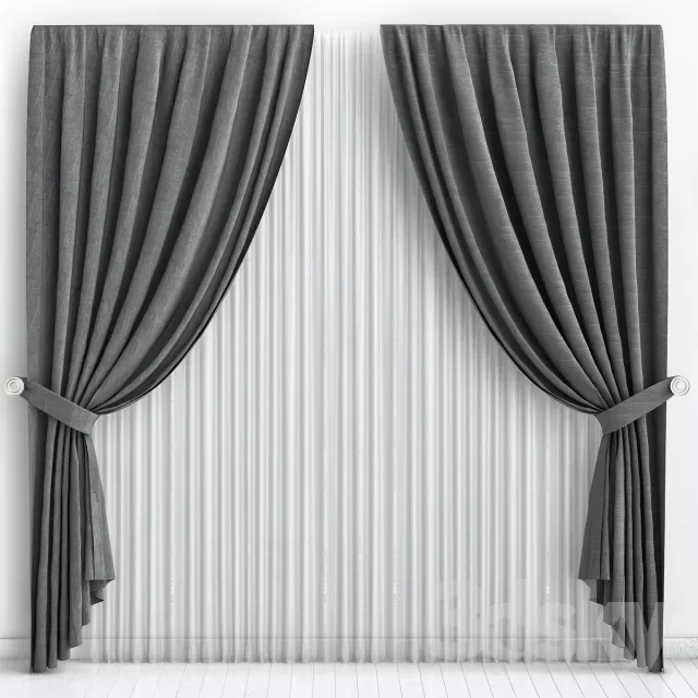 3DSKY PRO MODEL - CURTAIN 3D MODELS 