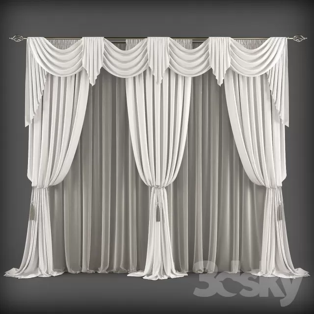 3DSKY MODELS – CURTAIN 3D MODELS – 023