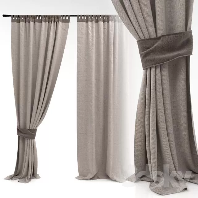 3DSKY MODELS - CURTAIN 3D MODELS