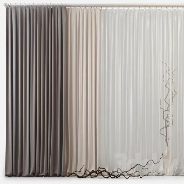 3DSKY MODELS – CURTAIN 3D MODELS – 028