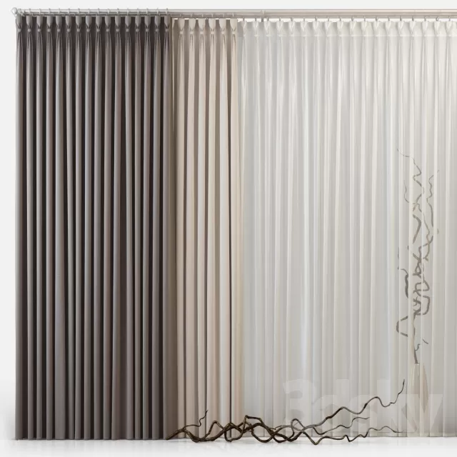 3DSKY MODELS - CURTAIN 3D MODELS